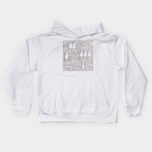 Forest Sketch Kids Hoodie